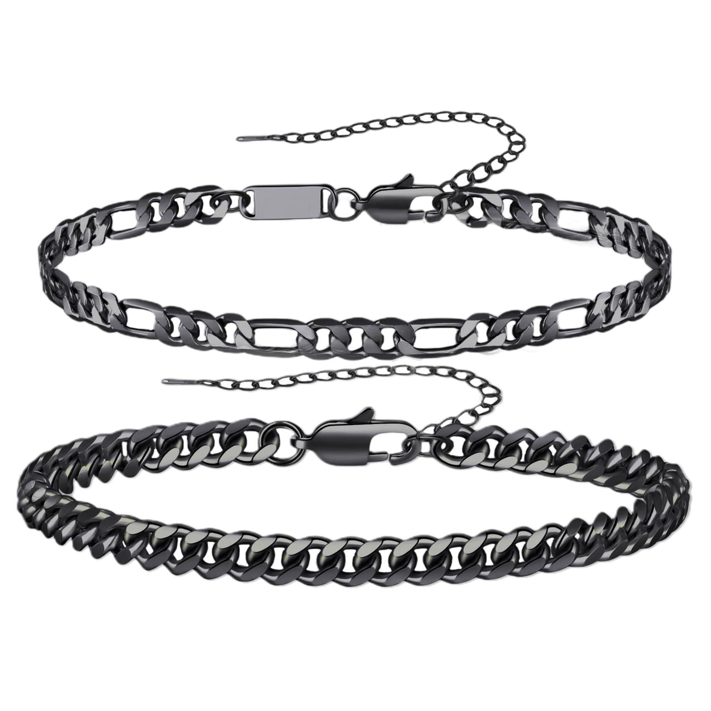 Men's Cuban Chain Bracelet Set