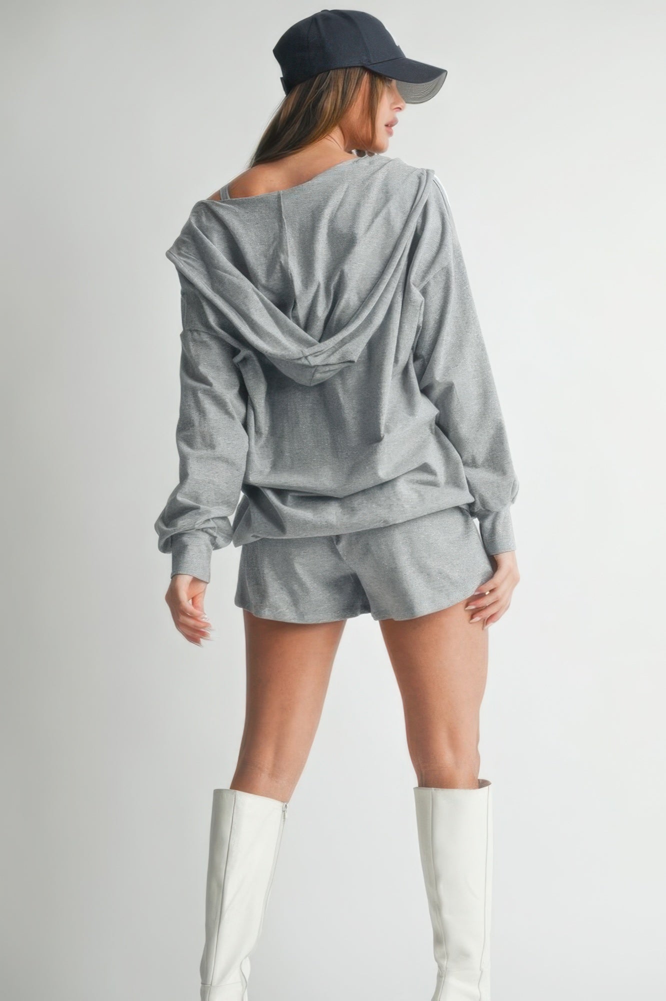 Hoodie Top and Shorts 3 Piece Set