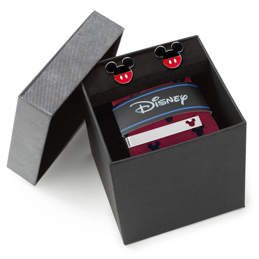Disney Mickey Mouse Red Dot Necktie Gift Set by Cufflinks.com