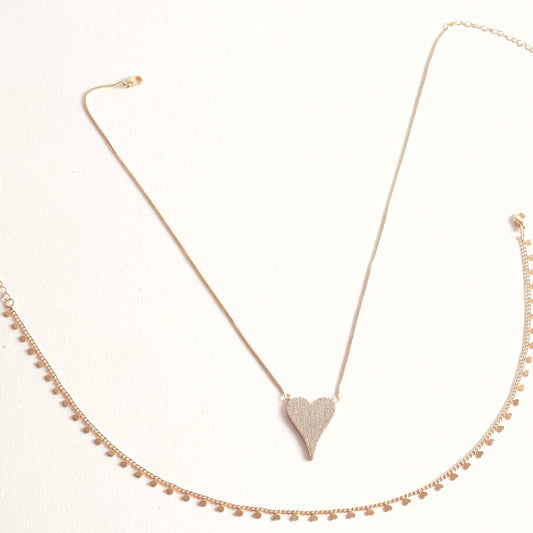 Pave Heart Set by Views & Co