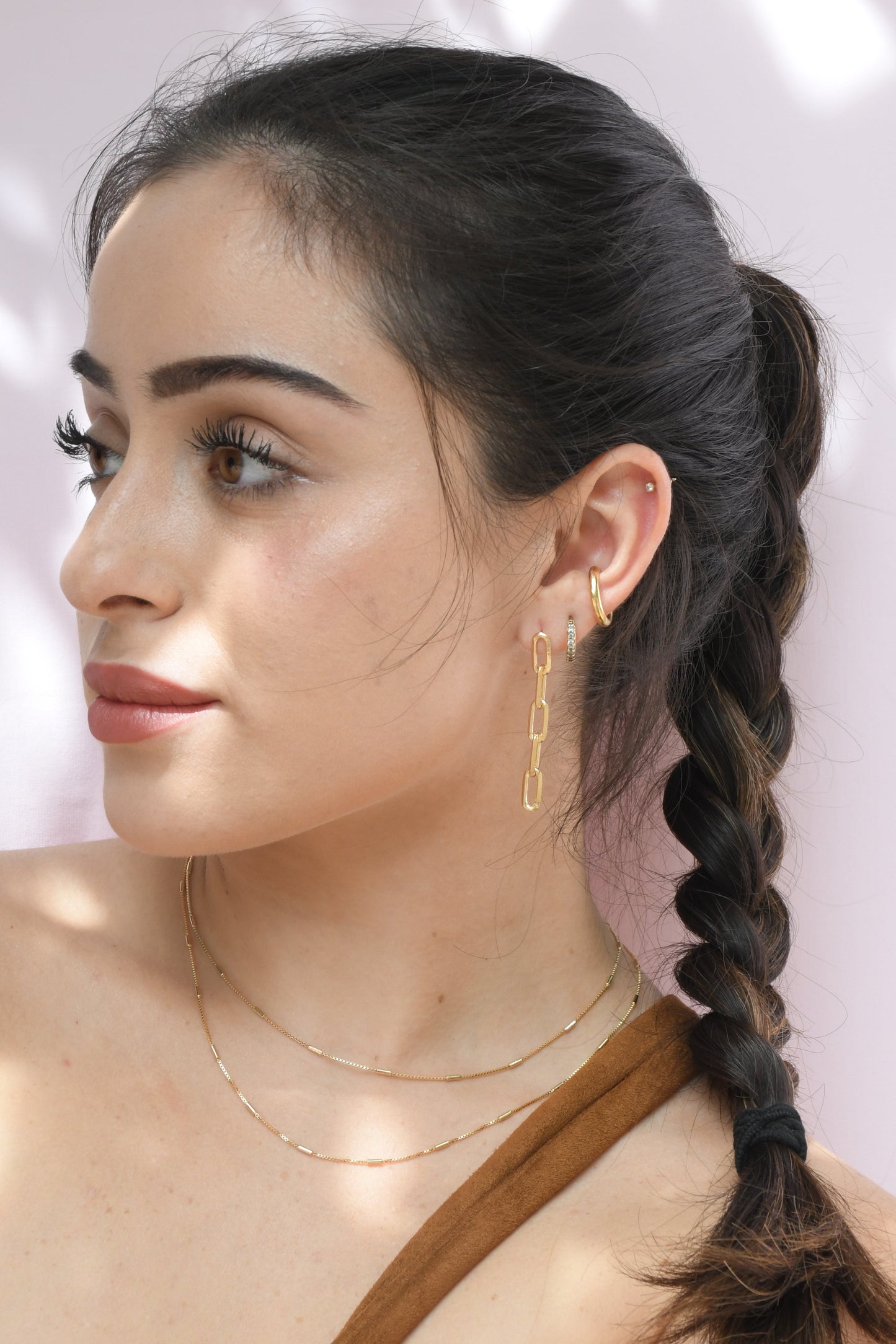 PaperClip Link Earrings by Views & Co