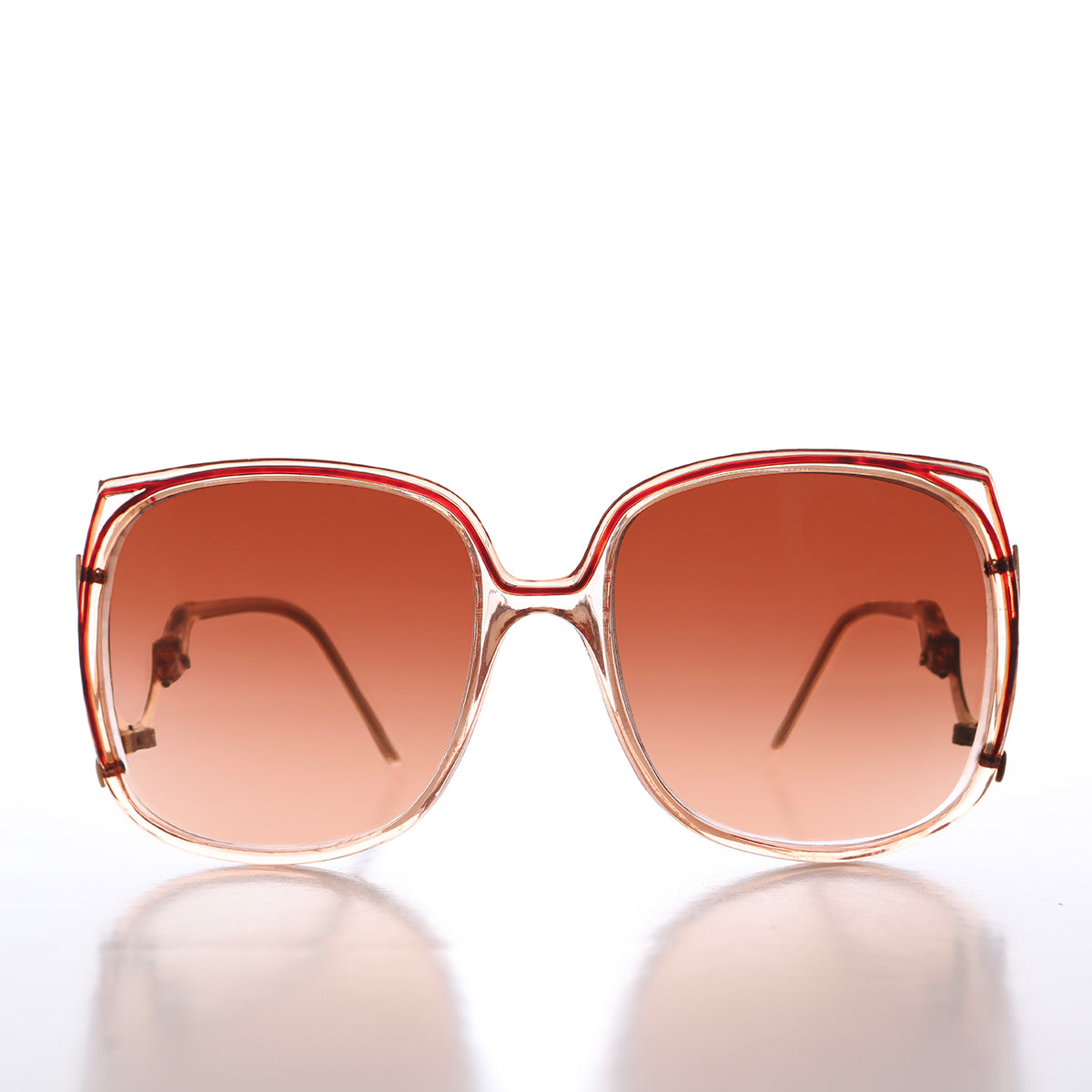 Large Square 80s Women's Vintage Sunglasses - Josie