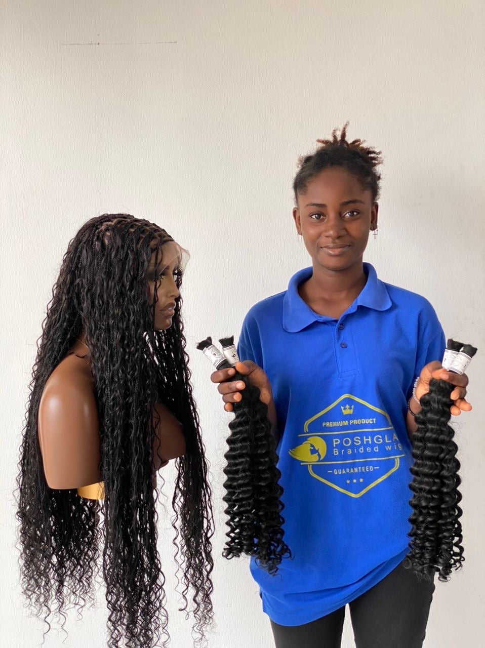 Bohemian humanhair Knotless-Ready to ship (Tara)