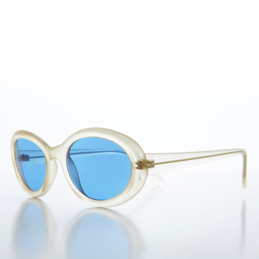 Classic Oval Unisex Clout 90s Sunglasses - Hilda