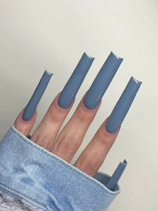 Stormy Gray by 2Cute Nails