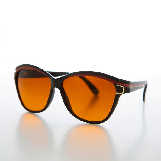 Chunky Black Frame Women's Deadstock Sunglass - Margot