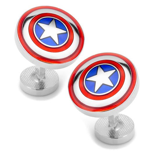 Marvel Captain America Cufflinks and Tie Bar Gift Set by Cufflinks.com