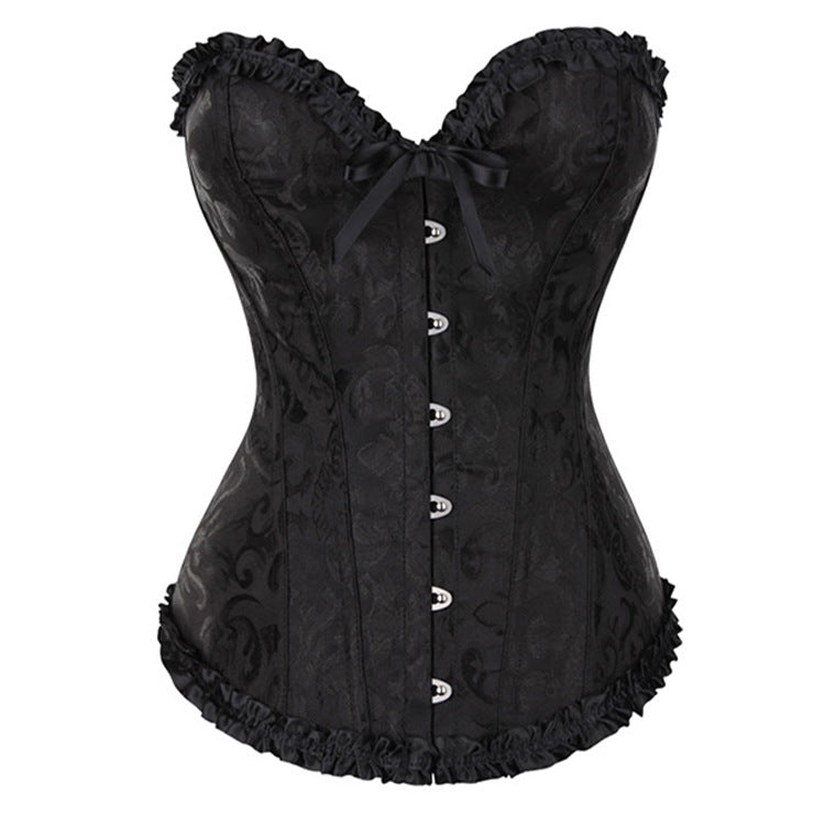 Supply Corset Court Corset Gathered Chest Support Body Shaping Top Wedding Dress Bottoming Skinny Corset