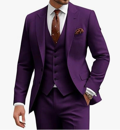 Men's Casual Business/Wedding Three-piece Suit