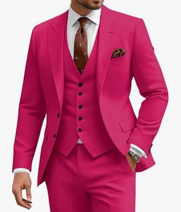 Men's Casual Business/Wedding Three-piece Suit