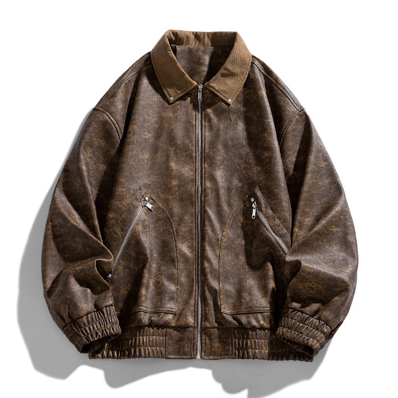 Men's Retro PU Leather Jacket