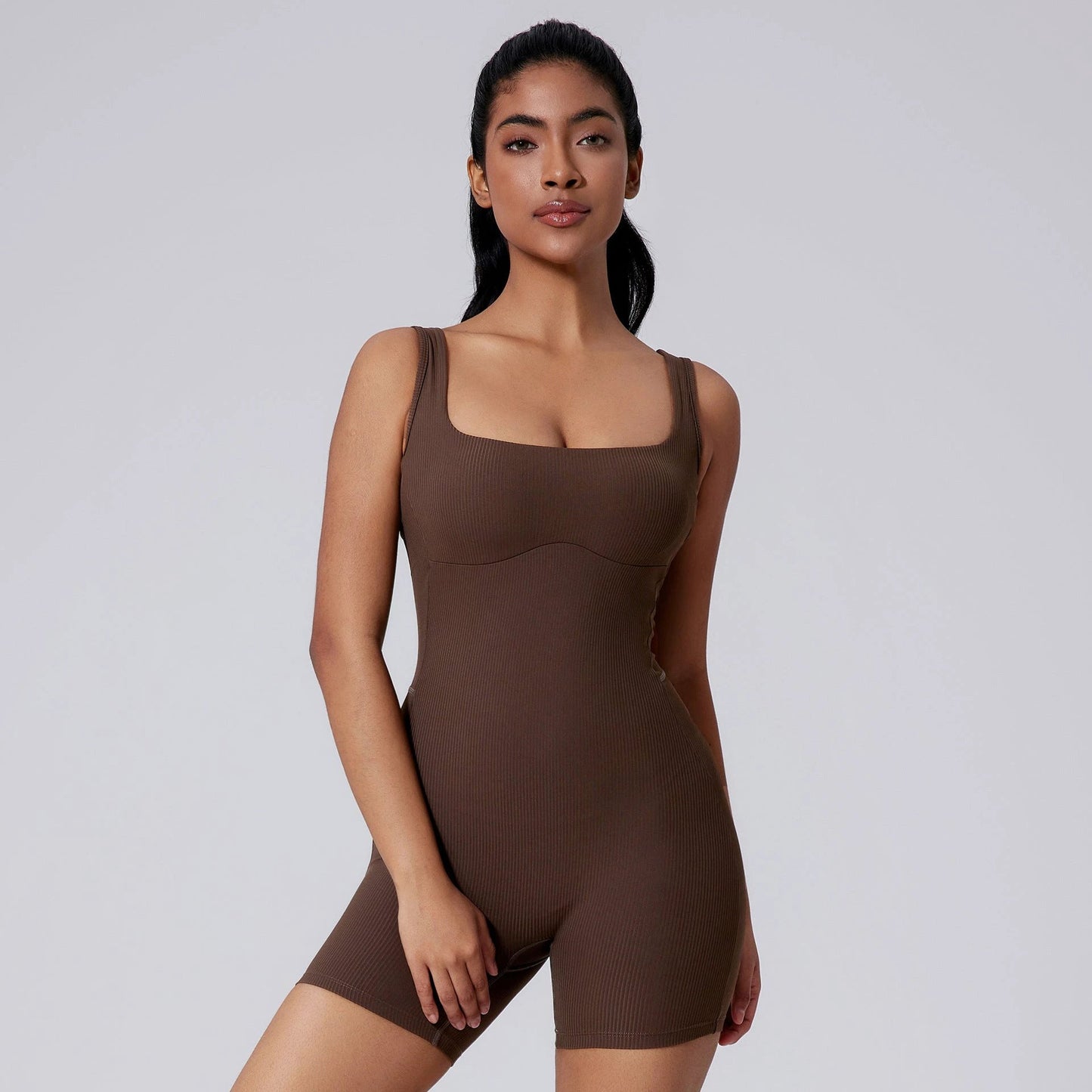 Tight Quick-drying Yoga Romper Beauty Back Jumpsuit Yoga Clothes by GJG Denim