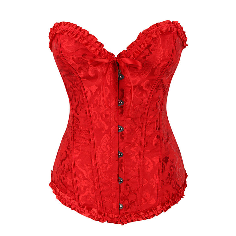 Supply Corset Court Corset Gathered Chest Support Body Shaping Top Wedding Dress Bottoming Skinny Corset
