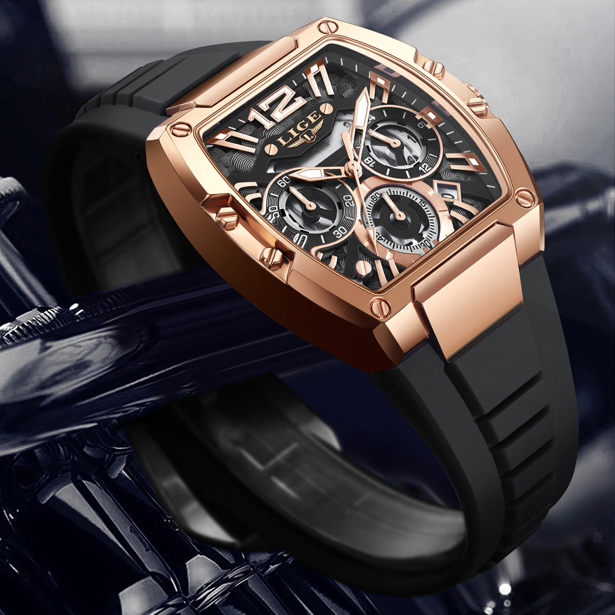 Men's Sports Multifunctional Waterproof Luminous Calendar Watch