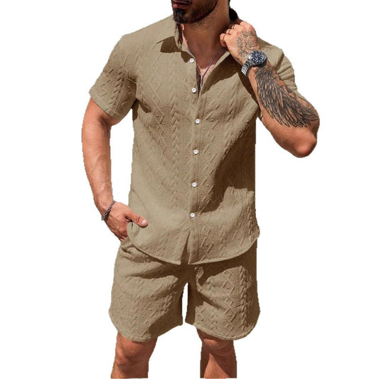 Men's Shirt Casual Loose Short Sleeves Shorts