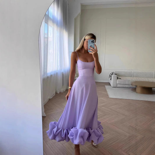 Women's Large Swing Three-dimensional Flower Line Skirt