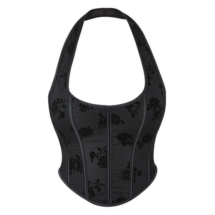 Black Halter Tube Top Chest Support Ladies Shapewear
