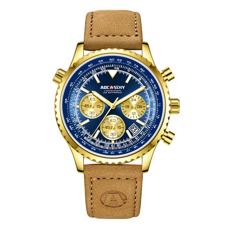 Men's Multi-functional Waterproof Luminous Watch