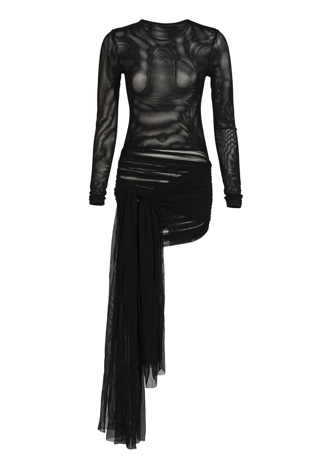 Long sleeve Mesh Dress