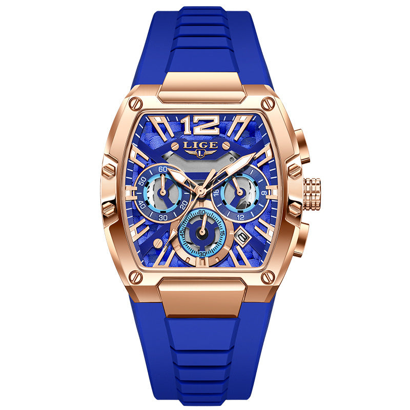 Men's Sports Multifunctional Waterproof Luminous Calendar Watch