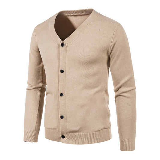 Men's V-neck Knitwear Cardigan Sweater