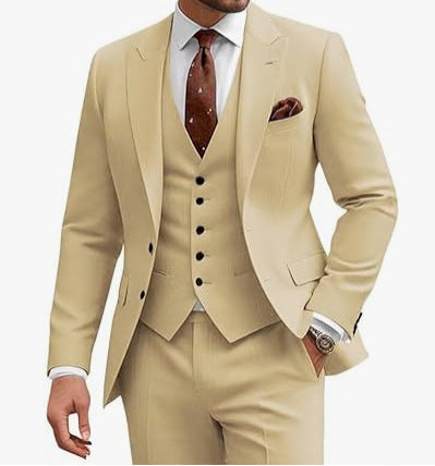 Men's Casual Business/Wedding Three-piece Suit