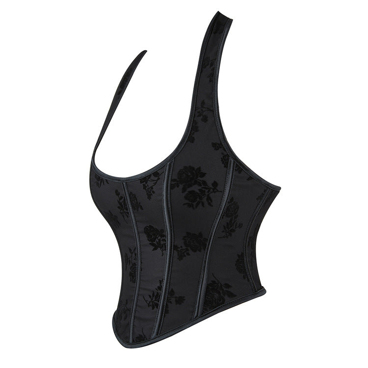 Black Halter Tube Top Chest Support Ladies Shapewear