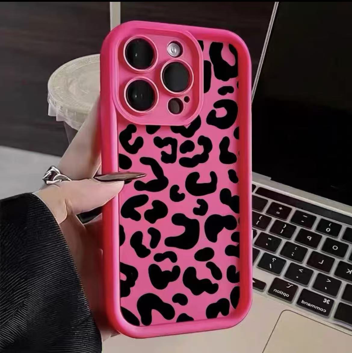 Black Leopard Print Phone Case New