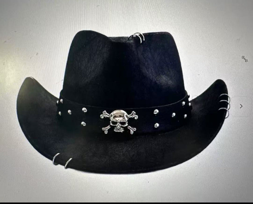 Men's Curved Edge Western Cowboy Hat