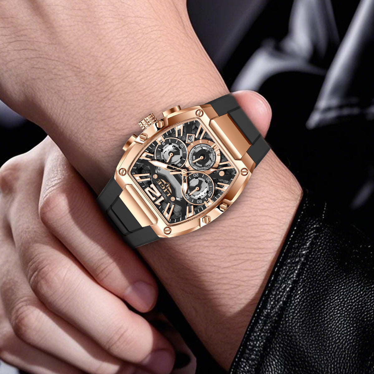 Men's Sports Multifunctional Waterproof Luminous Calendar Watch