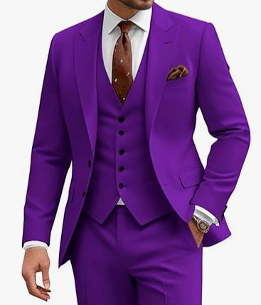 Men's Casual Business/Wedding Three-piece Suit