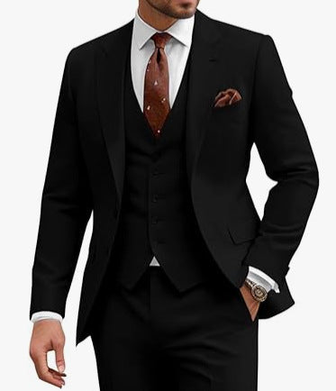 Men's Casual Business/Wedding Three-piece Suit