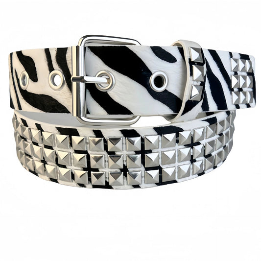 Punk Women's Metal Decorative Rivets Fashion All-match Hip Hop Belt by GJG Denim