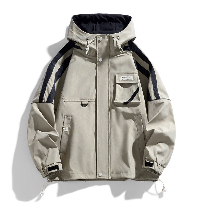 Men's Hooded Casual Loose Fitting Jacket