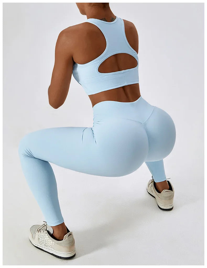 Women's 2Pcs Sports Workout Suit