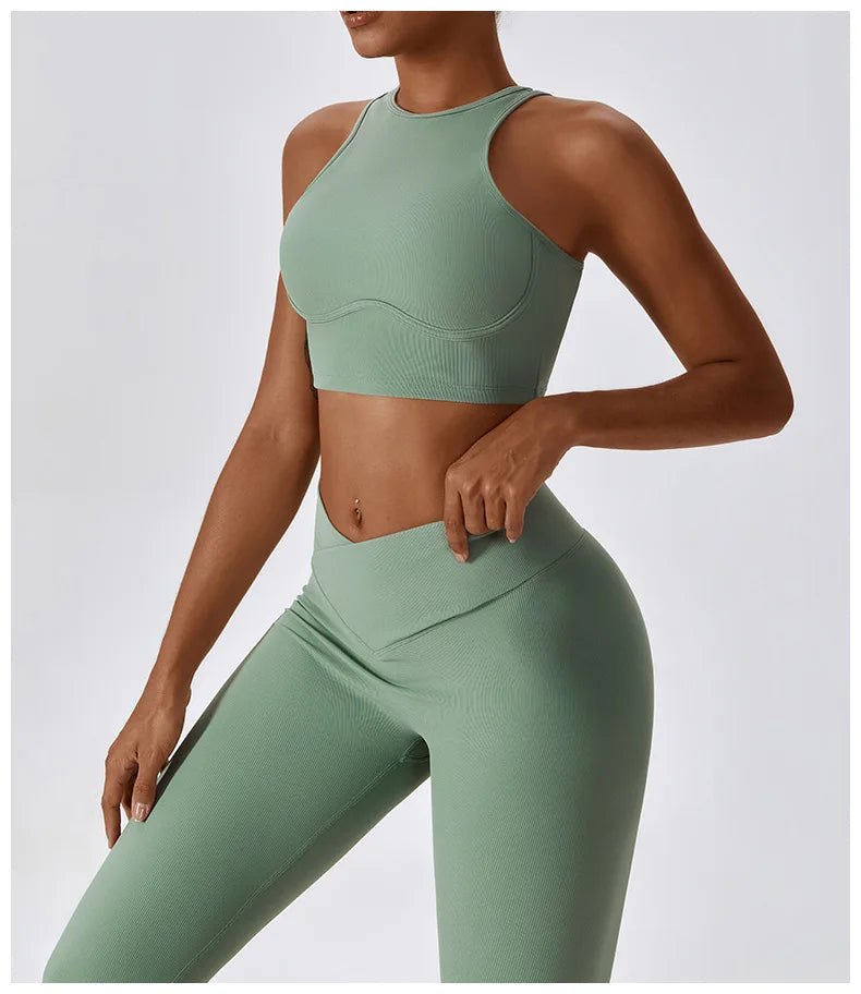 Women's 2Pcs Sports Workout Suit