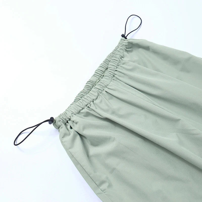 Y2K Vintage Wide-Leg Cargo Joggers for Women