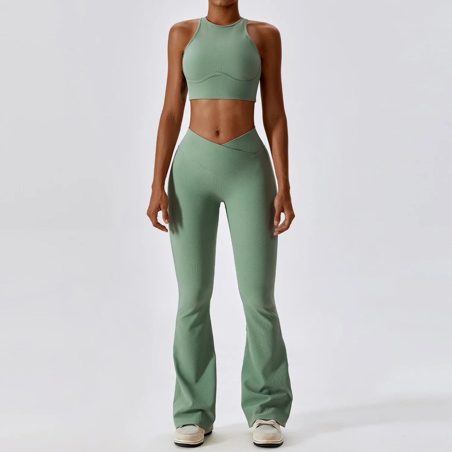 Women's 2Pcs Sports Workout Suit