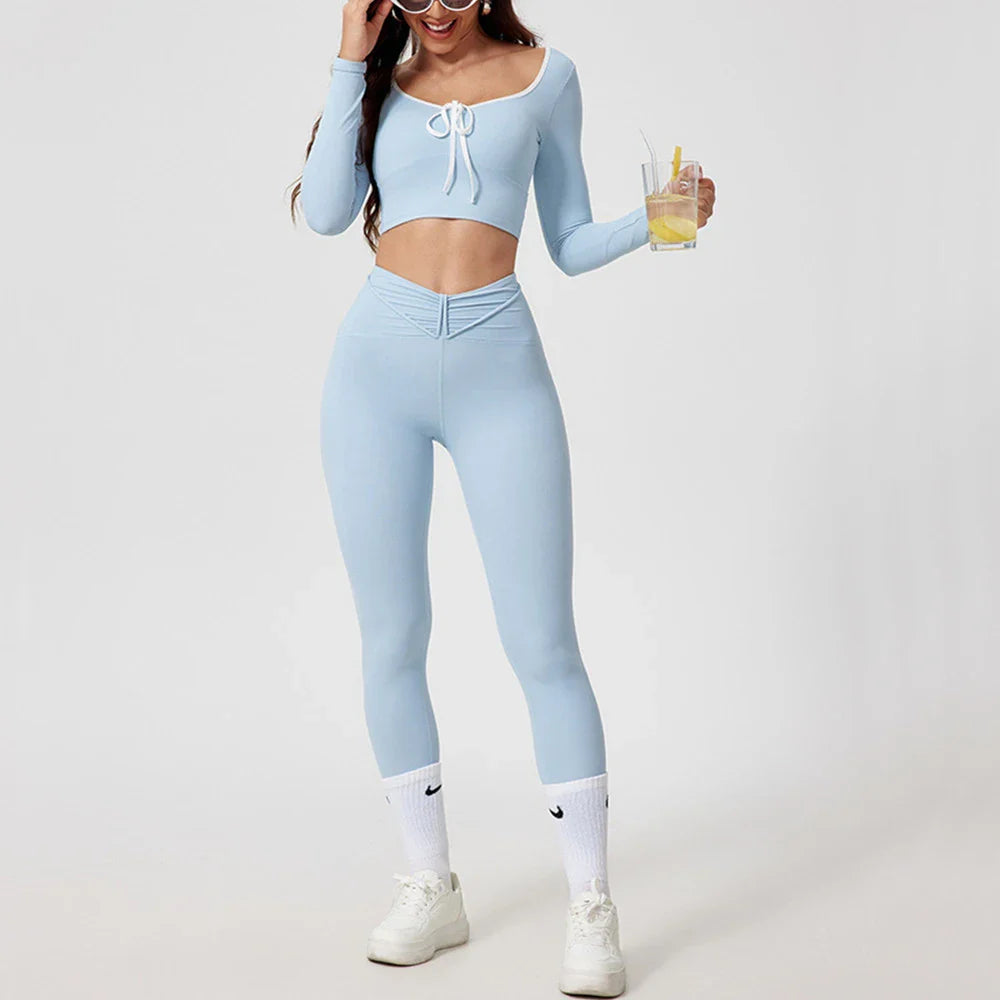 ActiveFit Women's Yoga Set: Crop Top & Leggings