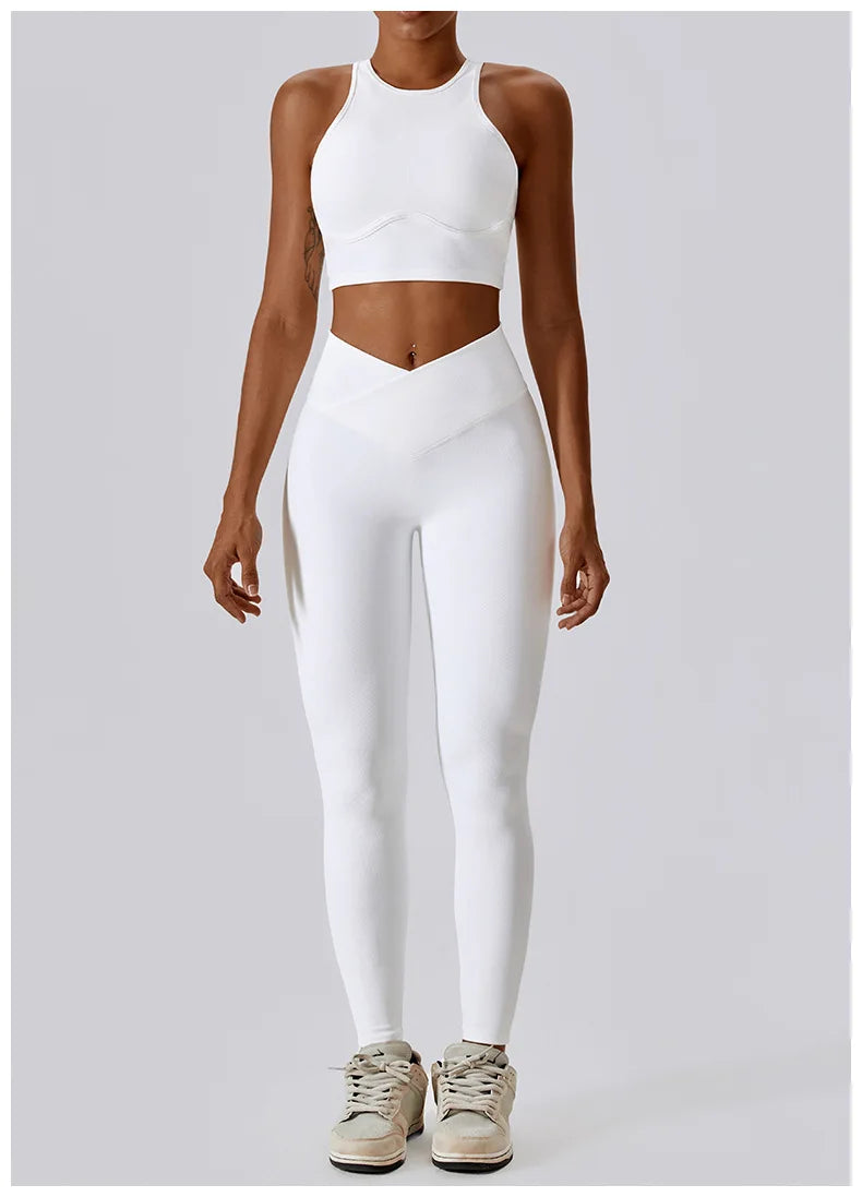 Women's 2Pcs Sports Workout Suit