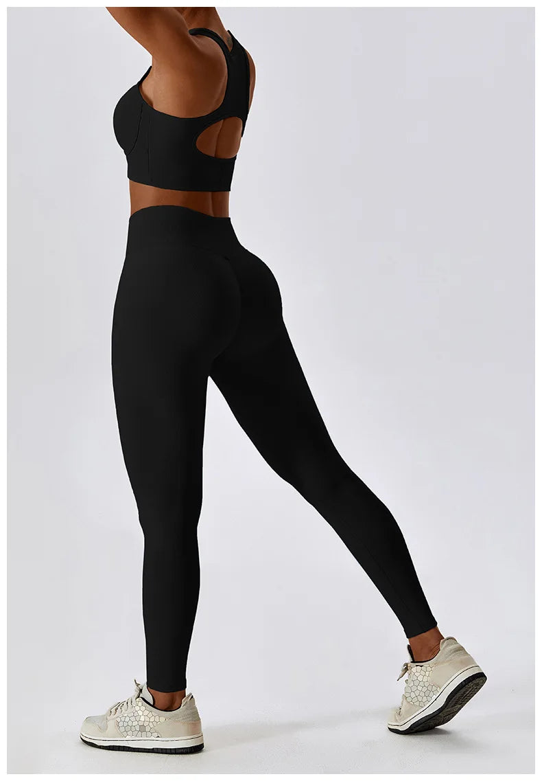 Women's 2Pcs Sports Workout Suit