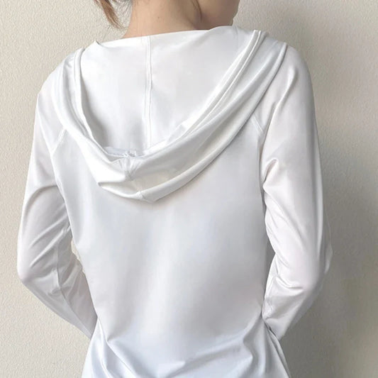 AirFlow Women's Hooded Yoga & Running Tee