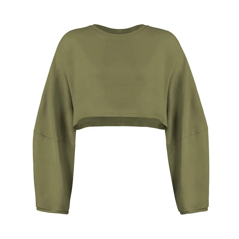 FlexiFit Women's Long Sleeve Sports Crop Top