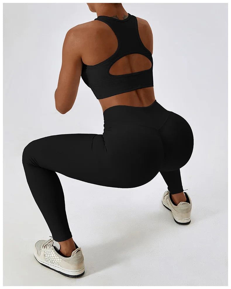 Women's 2Pcs Sports Workout Suit