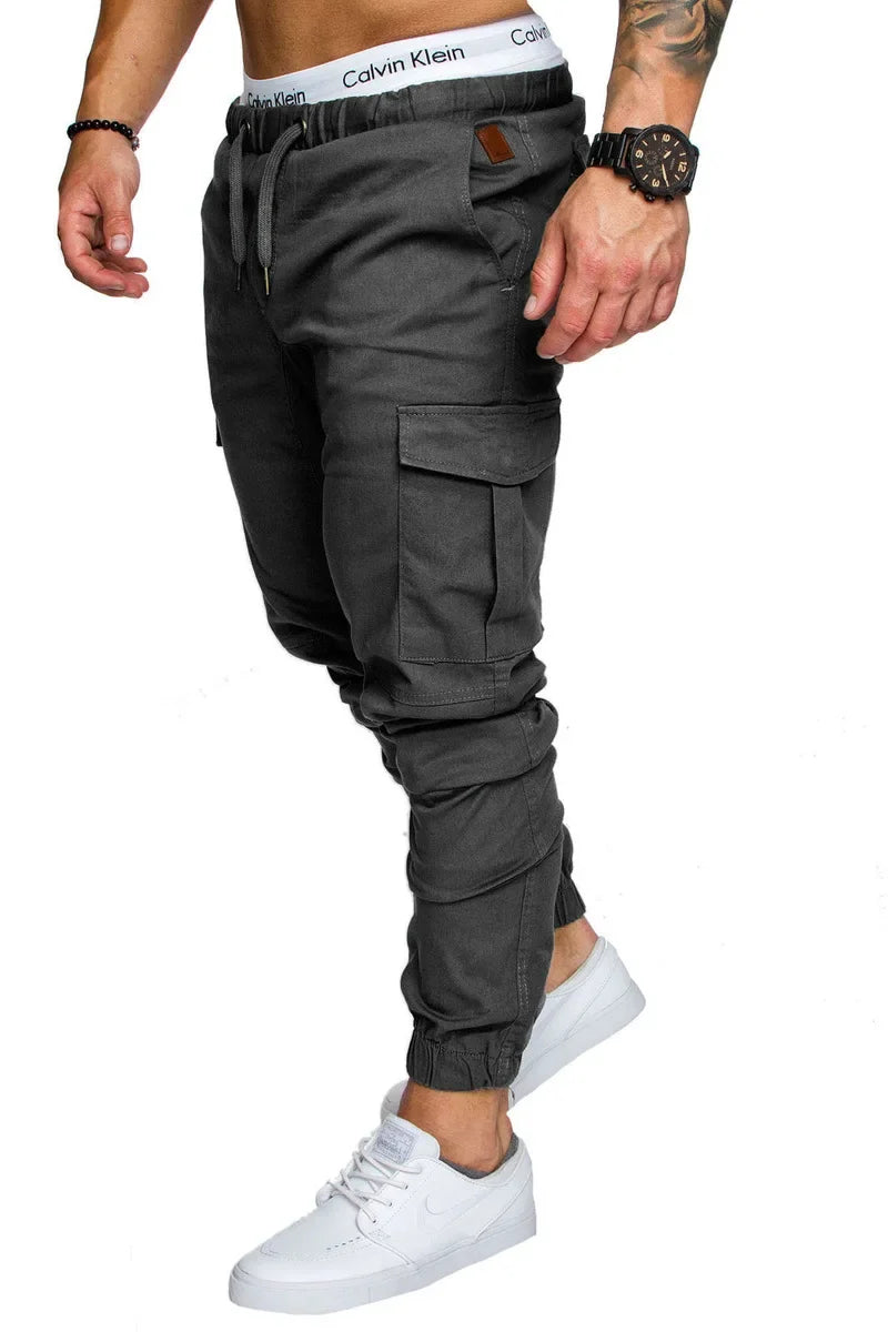 Mens Multi-pocket Cargo Pants Joggers