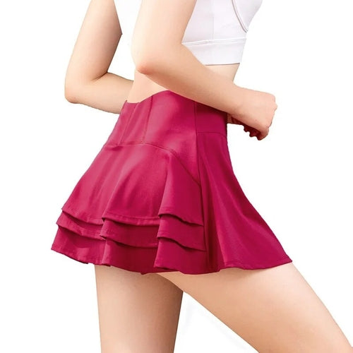 Women Golf Tennis Sports Pocket Pleated Skirt