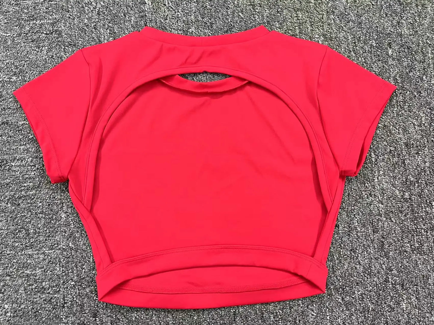 FlexiFit Women's Backless Crop Gym Top