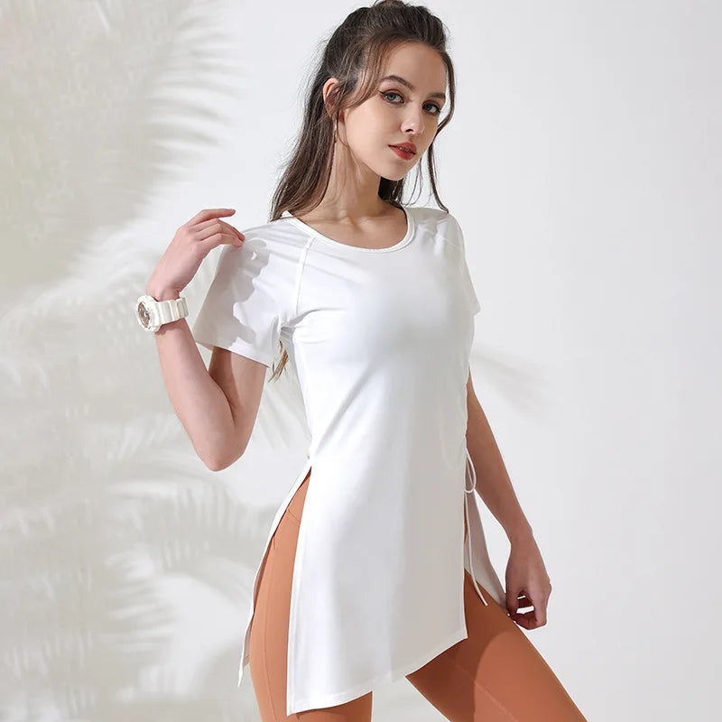 FlexFit Women’s Yoga Top with Side Drawstrings