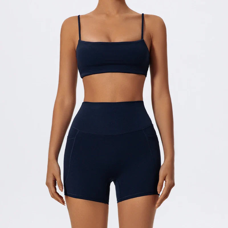 Women's Half Zipper Long Sleeve 2-Pc Activewear