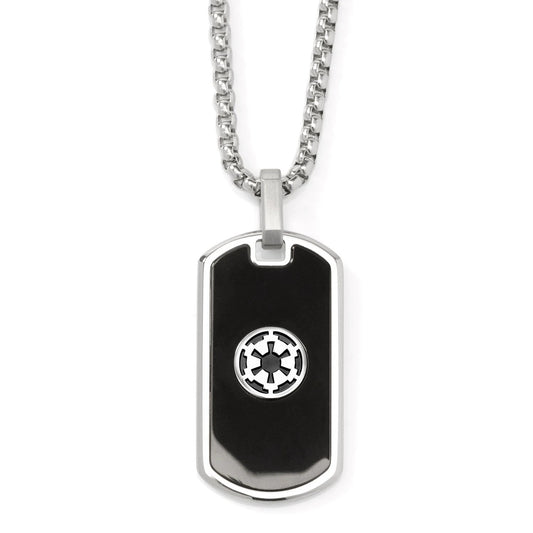 Star Wars Darth Vader Stainless Steel Printed Cufflinks with Empire and Rebel Crest Dog Tags Gift Set by Cufflinks.com